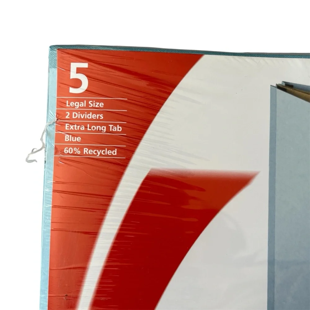 NEW Pendaflex Blue Classification Folders 6 Sections Legal Size 2 Dividers